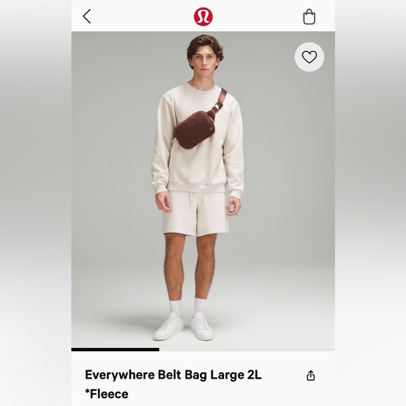 Lululemon black fleece everywhere belt bag large 2L - Picture 6 of 6